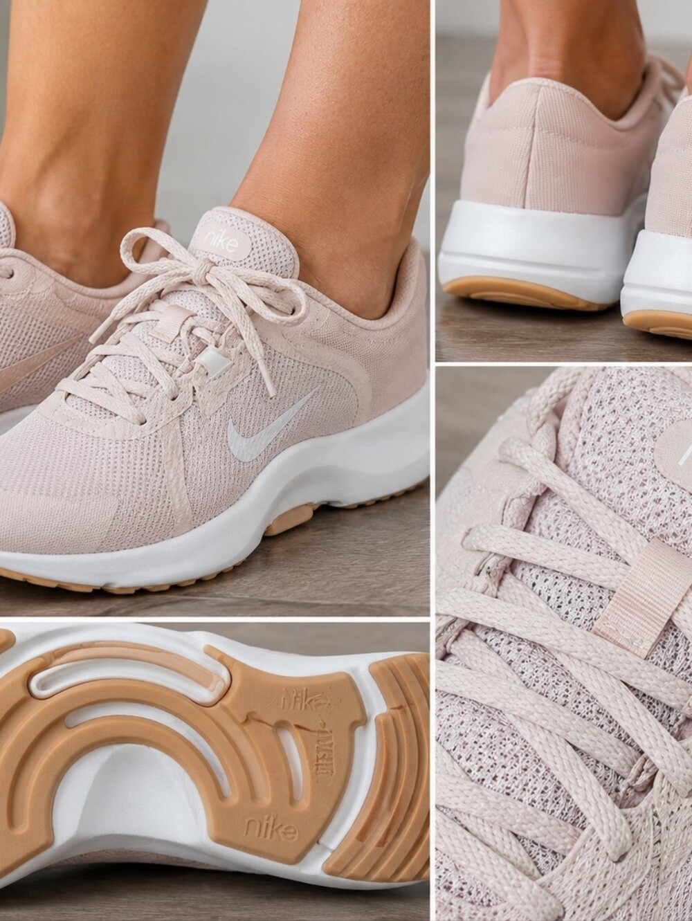 Nike One Women's Athletic Sneakers Shoes Pink Blush Mesh Running Walking US 10